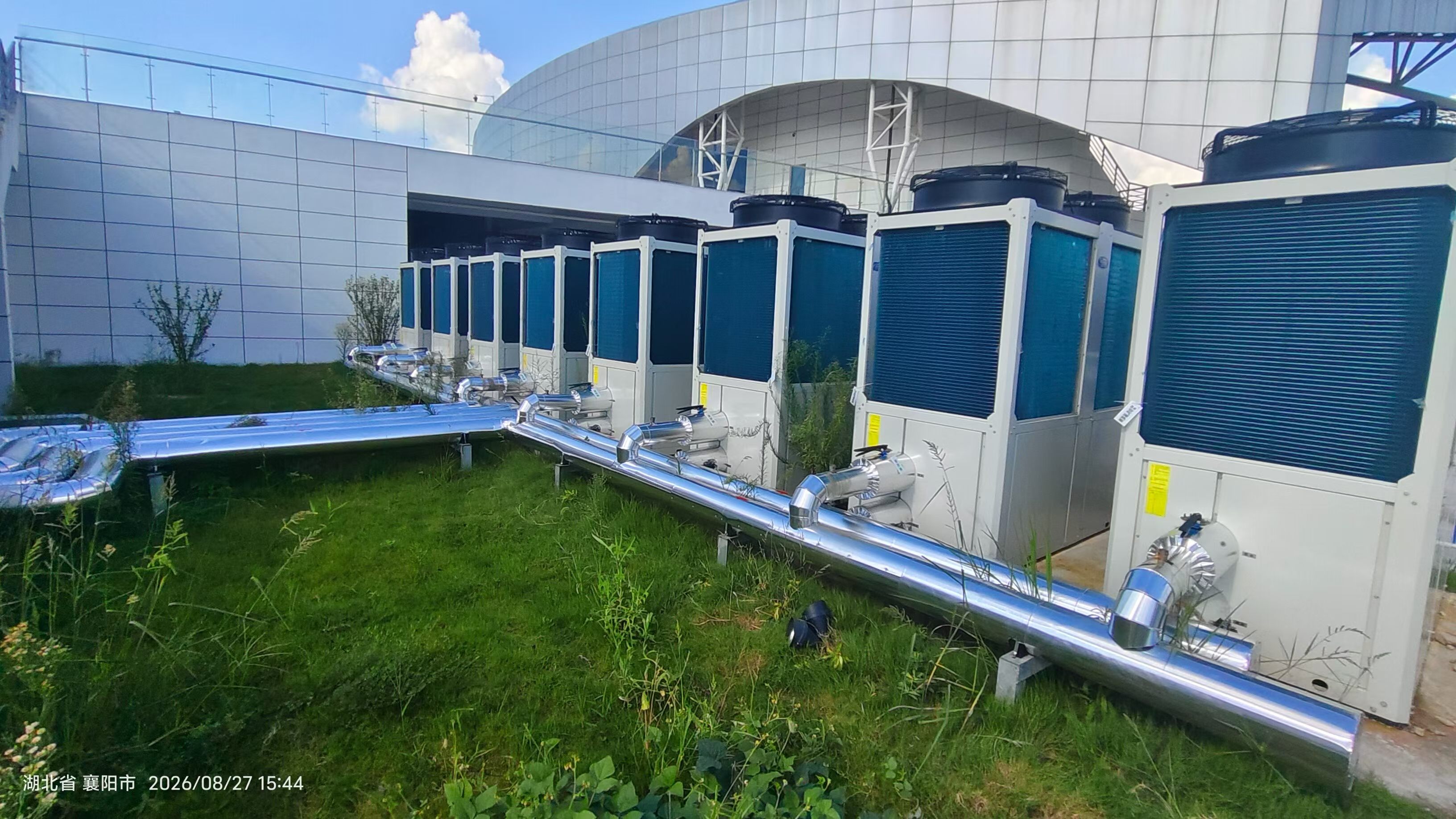 Heat pump installation site in Xiangyang