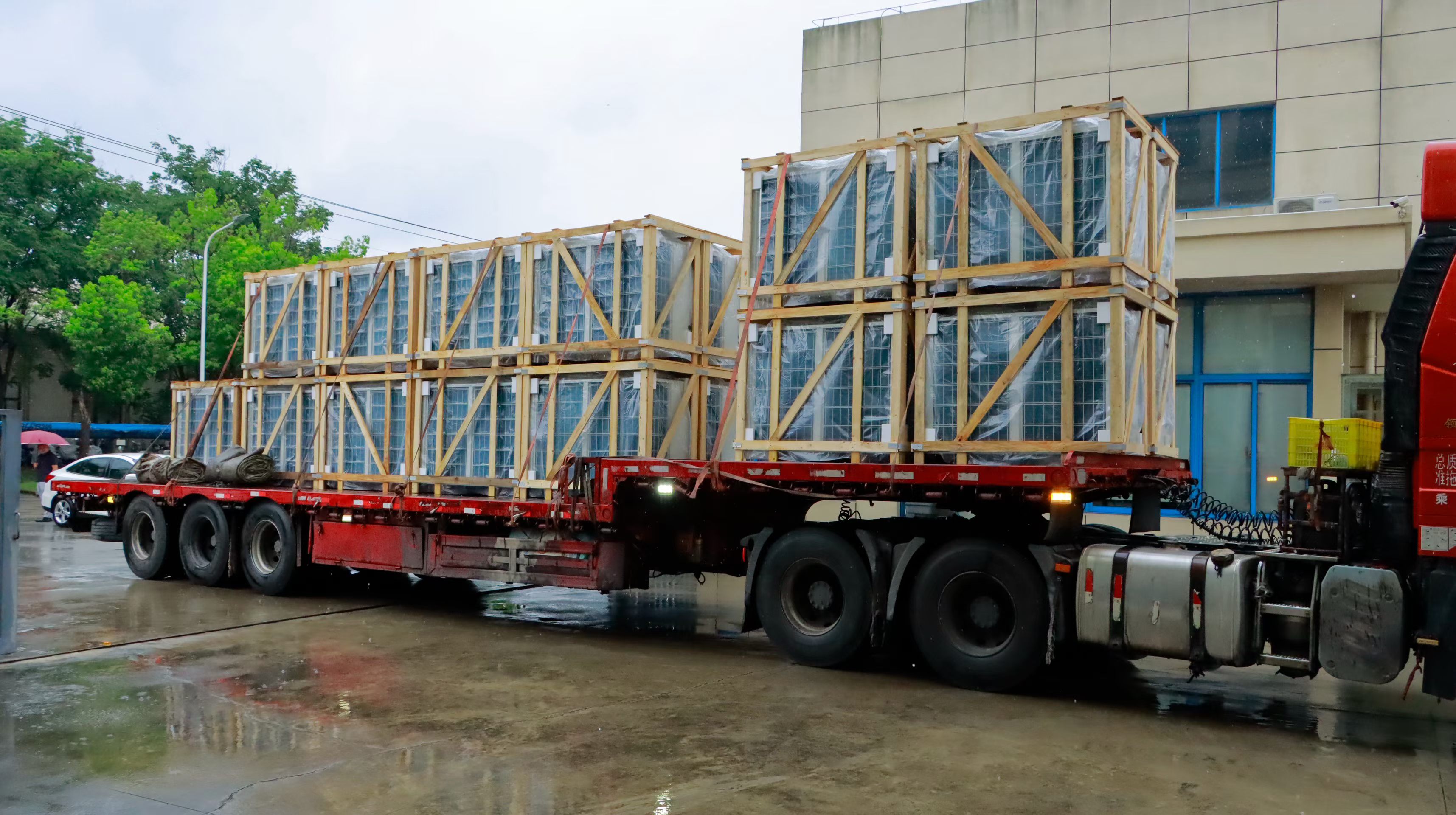 Full truckload of heat pumps